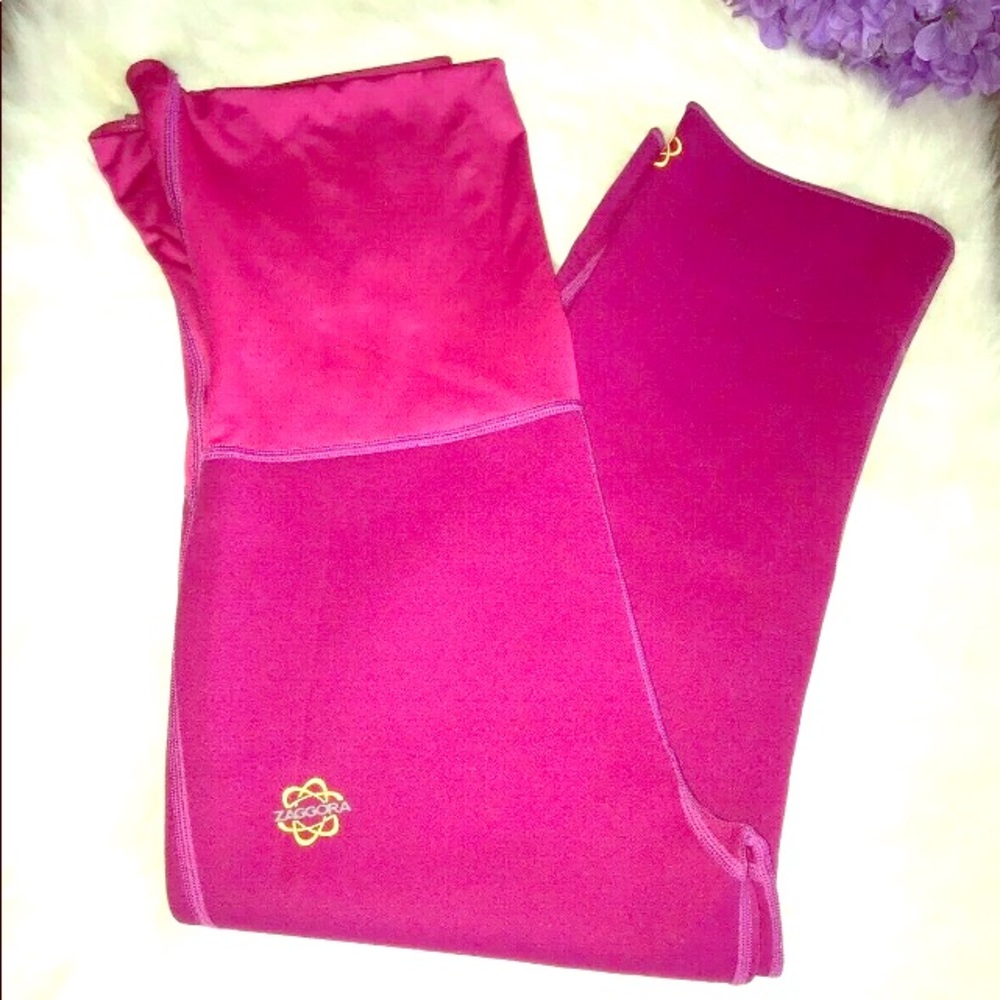 Zaggora Hot Pants Pink Leggings Neoprene Nylon